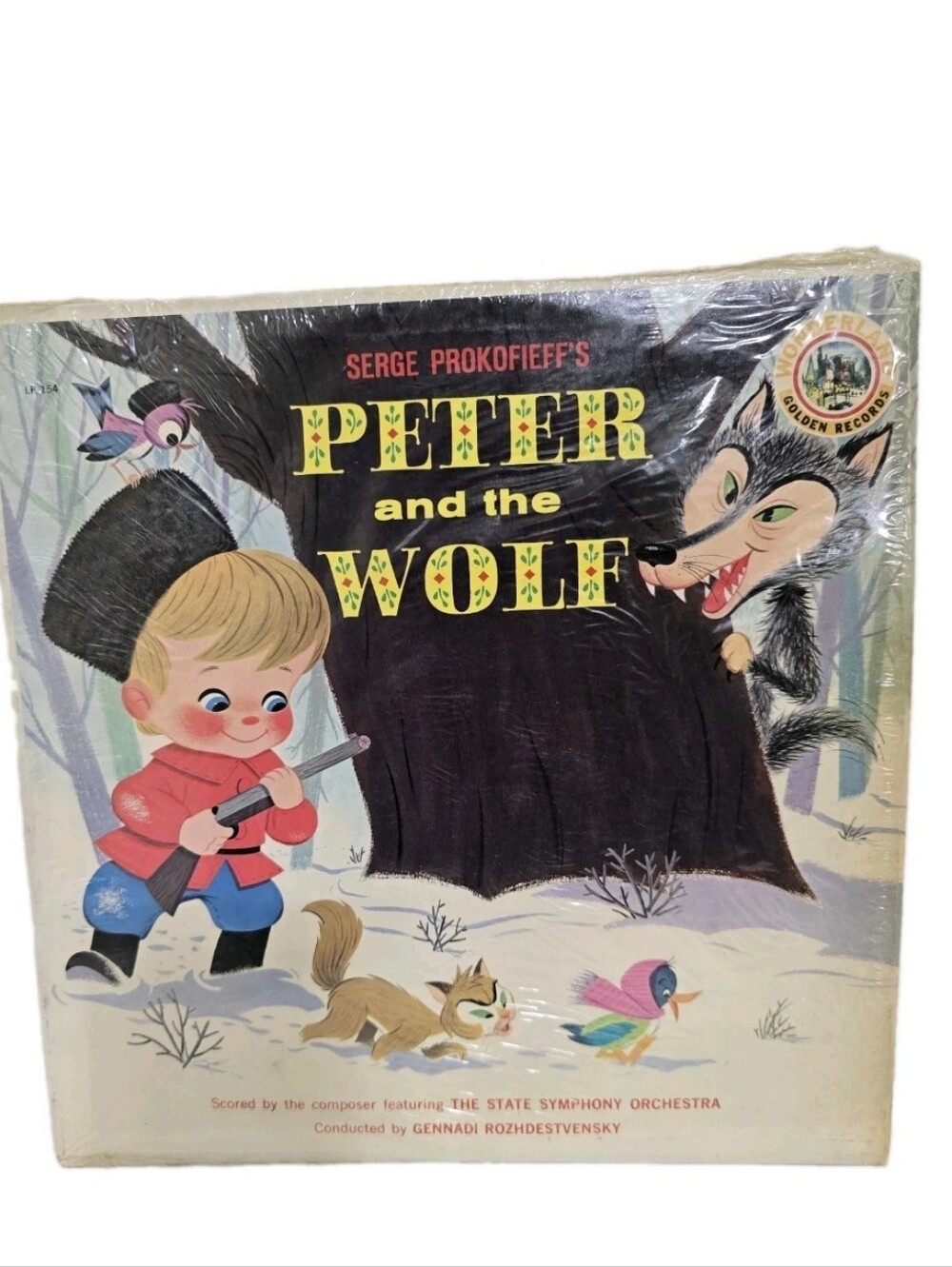 SERGE PROKOFIEFF peter and the wolf 1974 Vinyl LP Wonderland Children Orchestra